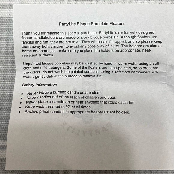 PartyLite Aqua Pals Fish Floating Bisque Porcelain Tealight Candle Holders P7144 - Picture 4 of 11